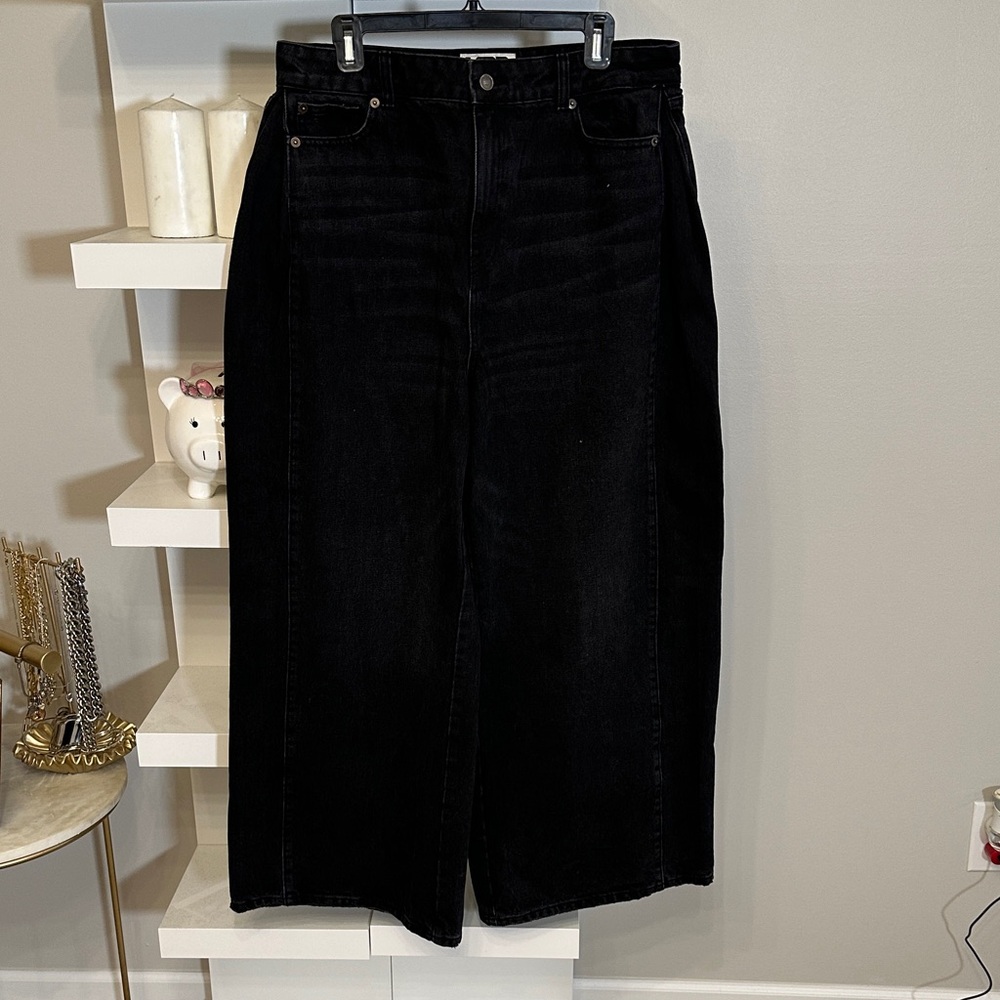 Wide Leg Black Jeans for Women - Picture 2 of 5